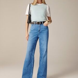 J Crew Sailor Denim Trouser in Petite.